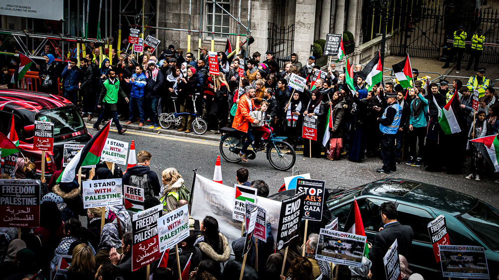 Picture of the protest "freedom for palestine". London, united kingdom. 2015 © Pedro Rodrigues