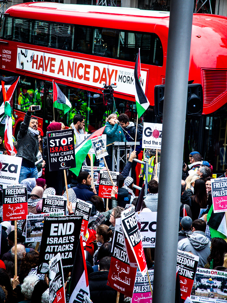 Picture of the protest "freedom for palestine". London, united kingdom. 2015 © Pedro Rodrigues